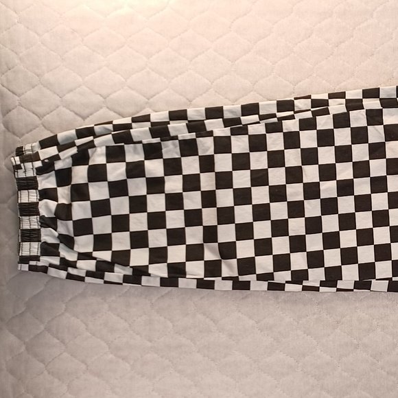 HTF Vans Black/White Checkered Checkerboard Joggers Women's Small - Picture 4 of 14